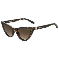 Love Moschino Damen Mol049/S Sonnenbrille, Havana, 52 von Love Moschino