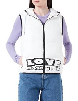 Love Moschino Damen Padded Vest, CREAM, 38 EU von Love Moschino
