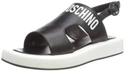 Love Moschino Damen Sandale, Schwarz, 38 EU von Love Moschino