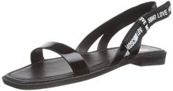 Love Moschino Damen Sandalo Sandale, Schwarz, 36 EU von Love Moschino