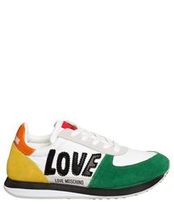 Love Moschino Damen Sneaker White - Multicolor 37 EU von Love Moschino