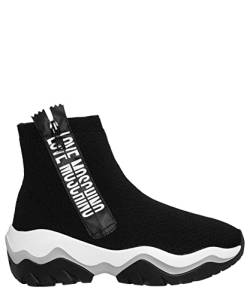 Love Moschino Damen Sneaker high Black 40 EU von Love Moschino