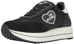 Love Moschino Damen Sneakers, Schwarz, 38 EU von Love Moschino