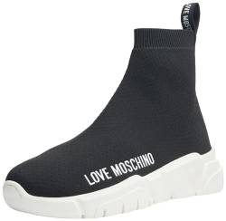 Love Moschino Damen Sneakers, Schwarz, 38 EU von Love Moschino