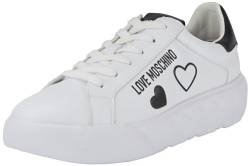 Love Moschino Damen Sneakers, Weiß, 41 EU von Love Moschino