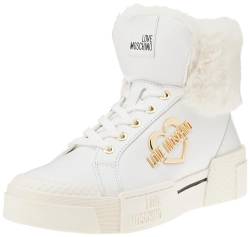 Love Moschino Damen Sneakers, Weiß, 41 EU von Love Moschino