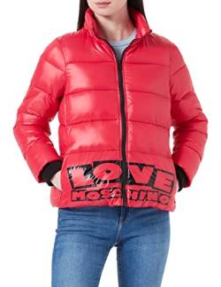 Love Moschino Damen Technical Jacket, Rot, 38 EU von Love Moschino