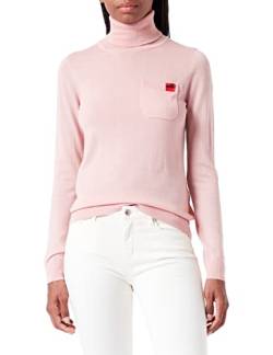 Love Moschino Damen Turtleneck With Patch Pocket top, Rosa, 40 EU von Love Moschino