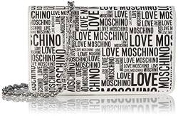 Love Moschino Damen Umhängetasche, Pre Herbst Winter 2021 Kollektion, weiß von Love Moschino