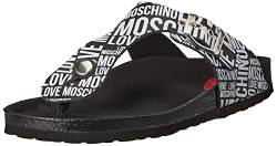 Love Moschino Damen Zehensandalen Black 37 EU von Love Moschino