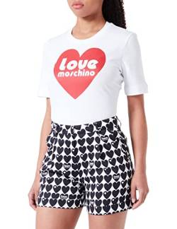 Love Moschino Women's Casual Shorts, White Black, 48 von Love Moschino