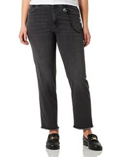 Love Moschino Women's Cropped Slim fit 5-Pocket Trousers Casual Pants, Black, 25 von Love Moschino