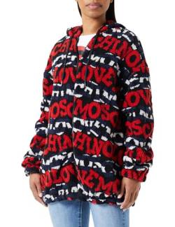Love Moschino Women's Jacquard Allover eco fur. Jacket, Stripes, S von Love Moschino
