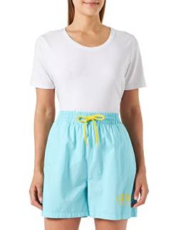 Love Moschino Women's Jogger fit Casual Shorts, Turquoise, 44 von Love Moschino
