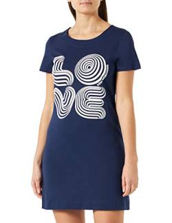 Love Moschino Women's Short-Sleeved A-line Dress, Dark Blue, 46 von Love Moschino