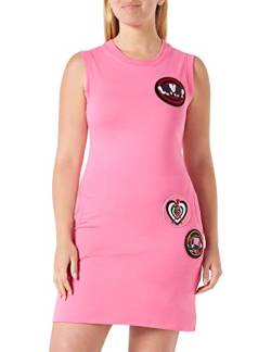 Love Moschino Women's Slim fit Sleeveless Dress, Fuchsia, 38 von Love Moschino