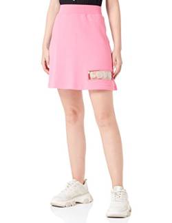 Love Moschino Women's with Optical Brand Label A-line Skirt, Fuchsia, 38 von Love Moschino