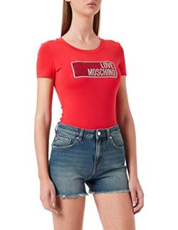 Love Moschino Womens 5 Pockets Denim Shorts, ZZSW1240, 44 von Love Moschino