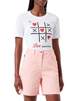 Love Moschino Womens 5 Pockets with Logo Heart Tag. Casual Shorts, PINK, 42 von Love Moschino