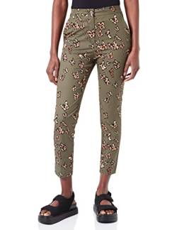 Love Moschino Womens Cigarette fit Trousers Casual Pants, FARFAL.FO.Verde, 46 von Love Moschino