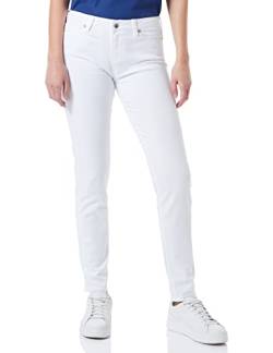 Love Moschino Womens Garment Dyed Skinny 5 Pocket Trousers Casual Pants, Optical White, 27 von Love Moschino