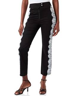 Love Moschino Womens Slim fit Trousers Casual Pants, Black, 44 von Love Moschino