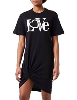 Love Moschino Womens T-Shape Dress, Black, 38 von Love Moschino