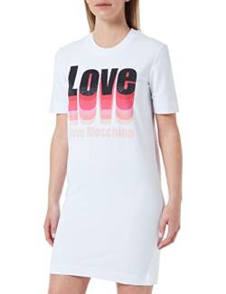 Love Moschino Womens T Shape Dress, Optical White, 44 von Love Moschino