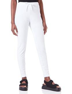 Love Moschino Womens fit Jogger in Stretch Cotton Fleece Lässige Hose, Optical White, 42 von Love Moschino