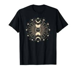Boho Mondphasen, Sonne Mond und Sterne Himmlisch Spirituell T-Shirt von Love and Shop Local Gifts