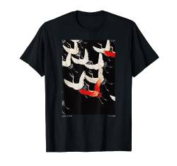 Ästhetische Kunst, japanische Fliegende Kraniche. T-Shirt von Love of Art - Congex Apparel & Co.