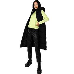Lovedrobe Ladies Womens Gilet Sleevless Winter Jacket Black Size 52 von Lovedrobe