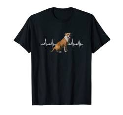 American Bulldog Herzschlag - American Bulldog Geschenk T-Shirt von Lovemybello Hunde Designs