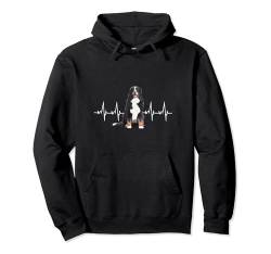 Berner Sennenhund Herzschlag - Berner Sennenhund Geschenk Pullover Hoodie von Lovemybello Hunde Designs
