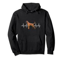 Boxer Herzschlag Pulslinie Design - Boxer Geschenk Pullover Hoodie von Lovemybello Hunde Designs