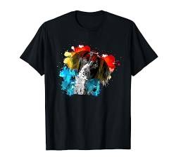 Bunte Farben Hunde Kopf - Kleiner Münsterländer T-Shirt von Lovemybello Hunde Designs