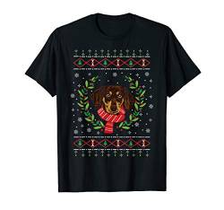 Hässlicher Weihnachtspullover - Dackel Geschenk T-Shirt von Lovemybello Hunde Designs