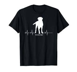 Herzschlag Pulslinie Design - Broholmer T-Shirt von Lovemybello Hunde Designs