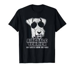 Mein Airedale Terrier der coolste Hund der Welt T-Shirt von Lovemybello Hunde Designs