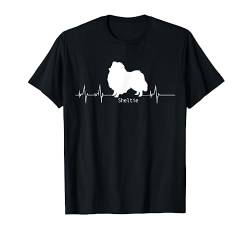 Sheltie Herzschlag Hunde Design - Sheltie Geschenk T-Shirt von Lovemybello Hunde Designs