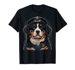 Berner Sennenhund Cop on Polizei Berner Sennenhund T-Shirt von Lover apparel for Bernese Mountain Dog owner