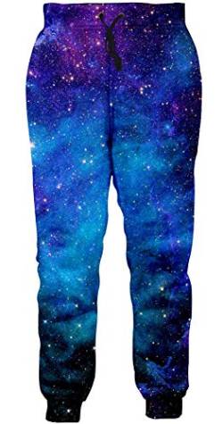 Loveternal 3D Jogginghose Herren Galaxis Jogger Sport Hosen Casual Baggy Sweatpants für Frauen Männer XXL von Loveternal