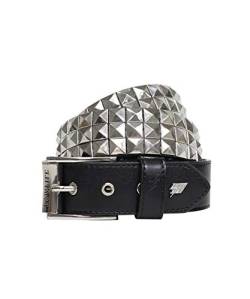 Lowlife Herren Gürtel - Schwarz - Black/Silver - Medium von Lowlife