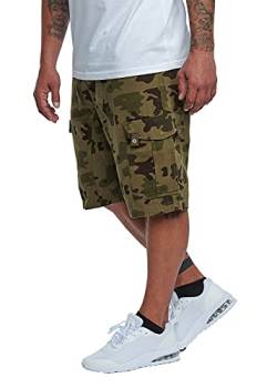 Lowrider Herren Shorts Bermuda Cargo Pants Kordelzug 6-Pockets 932129 Größe 2XL Farbe Oliv Camouflage von Lowrider