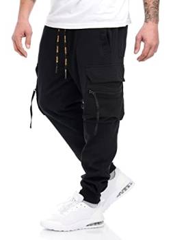 Lowrider Herren Sweatpant Jogginghose 6-Pockets Kordel Zug 932118 Größe L Farbe Black von Lowrider