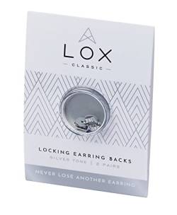 Lox Verschlüsse für Ohrringe, Silber, Silber von Lox
