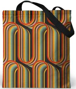 Loxato Tote Bag Aesthetic mit Reißverschluss - Aesthetic Tasche - Stofftasche Damen - Stofftasche mit Reißverschluss - Jutebeutel Bedruckt - Beuteltasche Damen - Stoffbeutel Aesthetic von Loxato