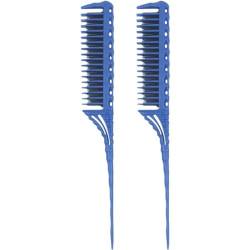 2pcs Zurückkämmen Pinsel 3-reihen Zähne Necken Haarbürsten Plastik-pflegekämme Für Männer Frauen Haarpflege Salon Haarversorgungen von Lpitoy