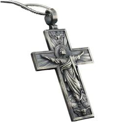 Lpitoy Metallkreuz Anhänger Kette Halskette Christus Kruzifix Kreuz Für Männer Frauen Gebet Anhänger Anhänger von Lpitoy