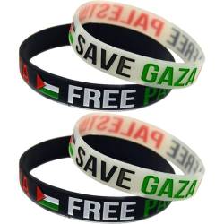 Lpitoy Silikonarmband 4pcs Freies Palästina Silikon -handgelenkband Motivations -sport -armband Mit Palästinensischer Gazastreifen von Lpitoy